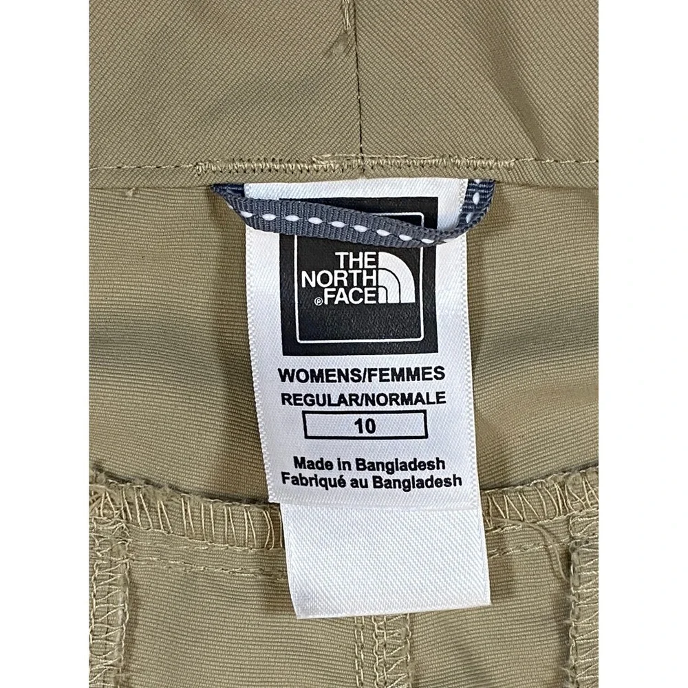 The North Face Women's Khaki Zip Off Convertible Cargo‎ Hiking Pants 10 Gorpcore